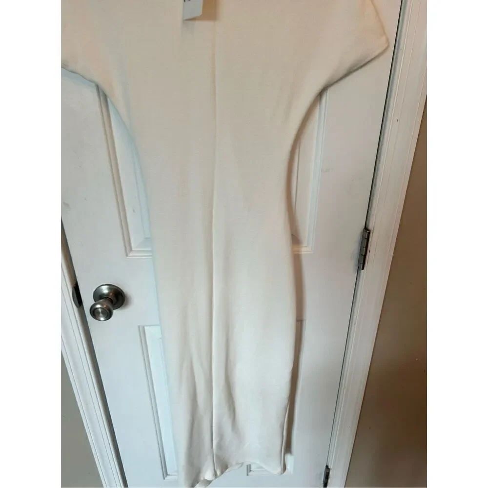 Zara white short sleeve tight dress size small - Picture 8 of 9
